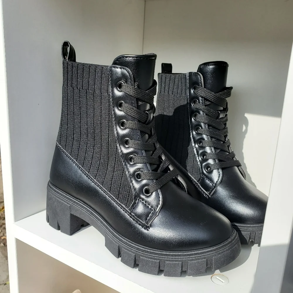 Lug Sole Boots - Picture 1 of 3